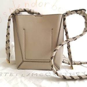 Stella McCartney Hobo Small Braided Beige Crossbody Bag